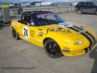 yellow miata