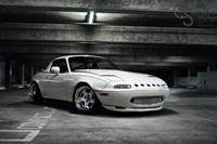 white modify miata