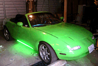 miata with neon