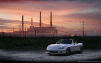 miata sunset