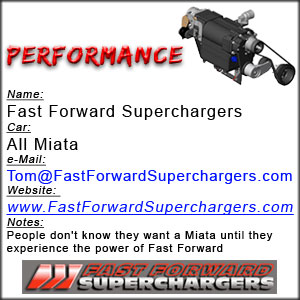 Fast Forward Superchargers for MX-5 Miata